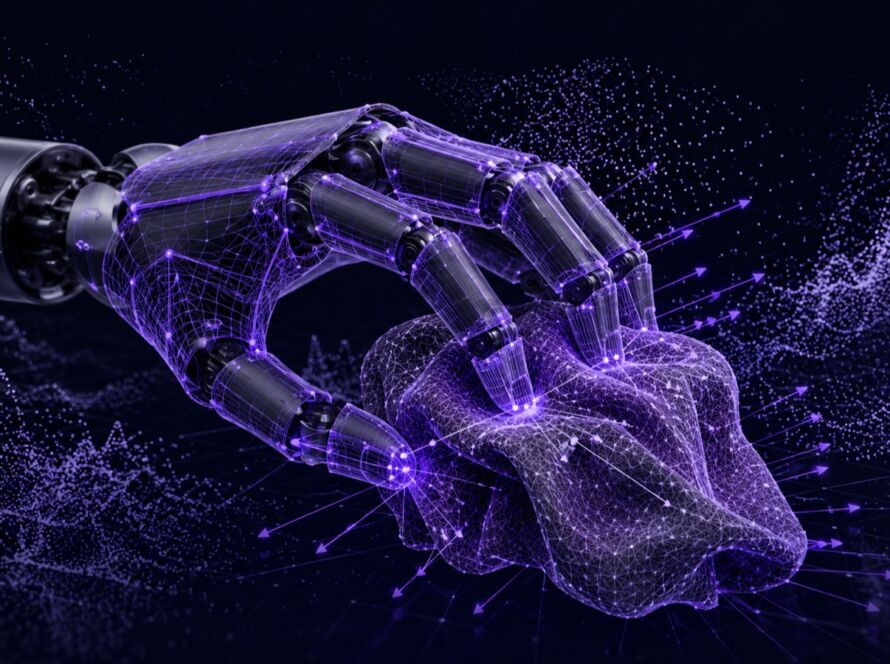 BergLabs blog visual: robotics training data closeup